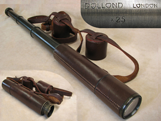 Dollond 3 draw field telescope with 25x magnification